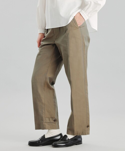 MACKINTOSH PHILOSOPHY（ﾏｯｷﾝﾄｯｼｭ ﾌｨﾛｿﾌｨｰ）の「GREY LABEL 【BALCOMBE(バルカム)】（その他パンツ・レディース・ベージュ系その他/グリーン・6/5/2）」の4枚目の写真