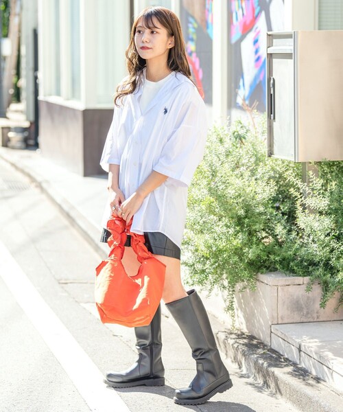 U.S. POLO ASSN.(ユーエスポロアッスン)の「U.S. POLO ASSN./ユーエスポロアッスン/別注ワンポイント刺繍レギュラーカラーシャツ/ストライプシャツ/ユニセックス/オーバーシャツ/デニムシャツ(限定展開)(シャツ/ブラウス・メンズ・グリーン/ホワイト/ネイビー/サックスブルー/ブラック/その他9/チャコールグレー/グレー・SMALL/MEDIUM/LARGE)」の17枚目の写真