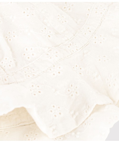 PETIT BATEAU（プチバトー）の「ポプリンクロシェ（ハット・キッズ・オフホワイト・18MONTH/36MONTH/6MONTH）」の3枚目の写真