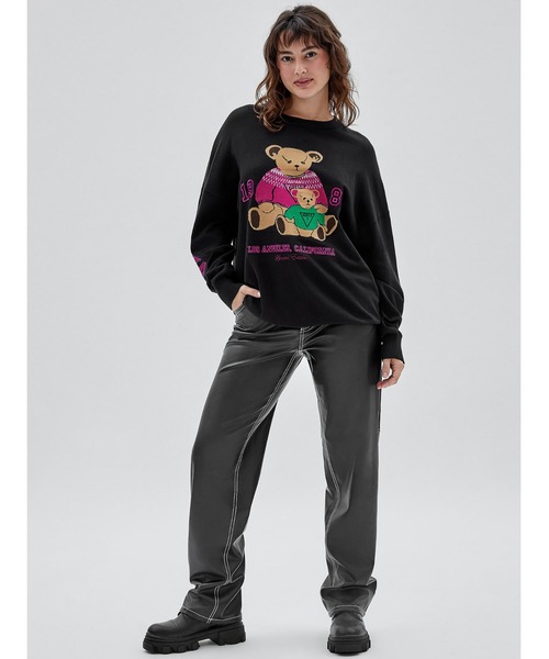Guess(ゲス)の「GUESS Originals Colleen Bear Sweater(ニット/セーター・レディース・ブラック・MEDIUM/X-SMALL/SMALL)」の5枚目の写真