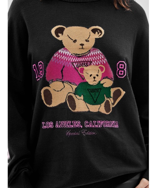 Guess(ゲス)の「GUESS Originals Colleen Bear Sweater(ニット/セーター・レディース・ブラック・MEDIUM/X-SMALL/SMALL)」の4枚目の写真