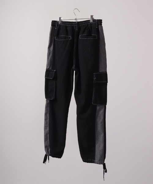 THE ATTICO◆テクニカル ワイドレッグパンツ セール】ATC in the attic homme 切り替えワイドデニムカーゴ
