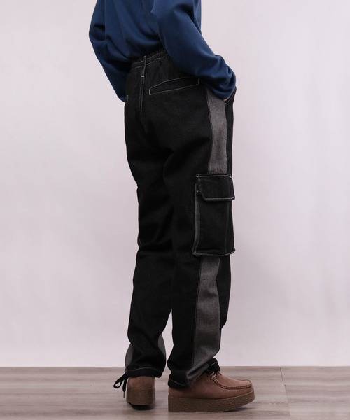 A.T.C in the attic デニムパンツ 252-2971 オーバーダイ カーゴパンツ