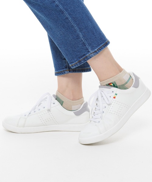 Arnold Palmer（アーノルドパーマー）の「パーマーチェック スニーカーソックス（ソックス/靴下・レディース・ベージュ/ネイビー・23-25cm/25-27CM）」の7枚目の写真