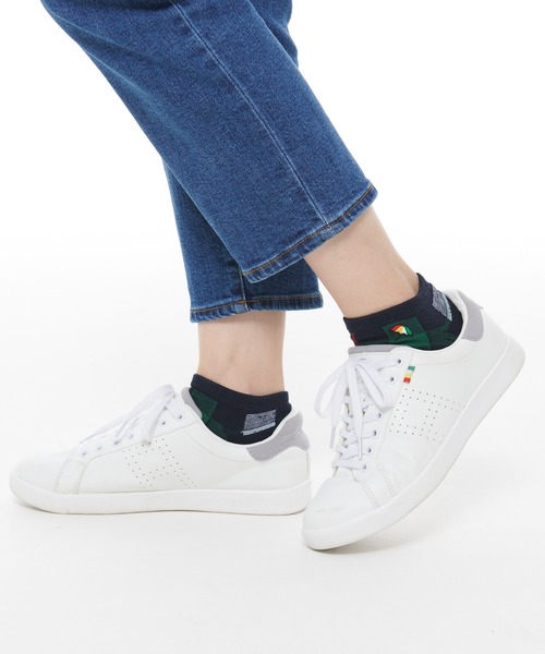 Arnold Palmer（アーノルドパーマー）の「パーマーチェック スニーカーソックス（ソックス/靴下・レディース・ベージュ/ネイビー・23-25cm/25-27CM）」の9枚目の写真