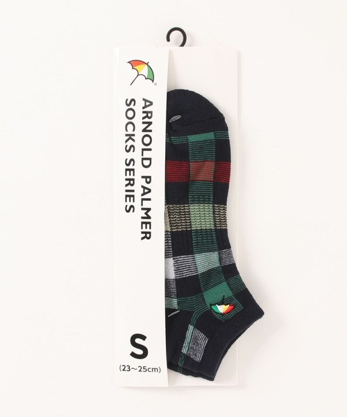 Arnold Palmer（アーノルドパーマー）の「パーマーチェック スニーカーソックス（ソックス/靴下・レディース・ベージュ/ネイビー・23-25cm/25-27CM）」の11枚目の写真