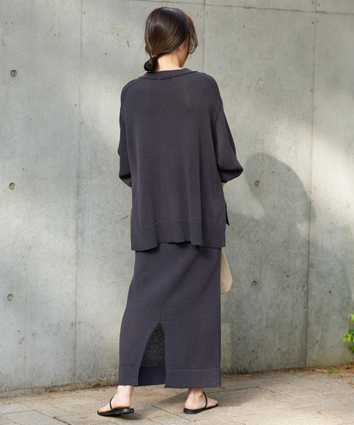 SLOBE IENA（スローブイエナ）の「テープヤーンVネック