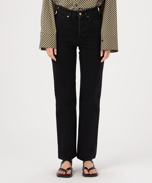 BY MALENE BIRGER（バイマレーネビルガー）の「BY MALENE BIRGER ストレートブラックデニム（デニムパンツ・レディース・ブラック・26/27）」の6枚目の写真