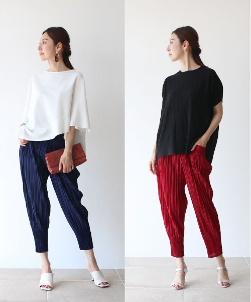 Vieo(ヴィオ)の「堪能する楽綺麗パンツ(その他パンツ・レディース・グリーン/ブラック/ベージュ/ネイビー/グレー/レッド/マスタード/ライム/ピンク/スカイブルー/カーキ・FREE)」の19枚目の写真