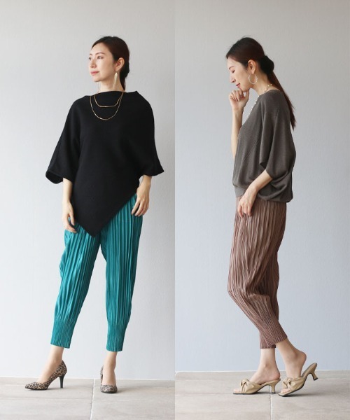 Vieo(ヴィオ)の「堪能する楽綺麗パンツ(その他パンツ・レディース・グリーン/ブラック/ベージュ/ネイビー/グレー/レッド/マスタード/ライム/ピンク/スカイブルー/カーキ・FREE)」の20枚目の写真
