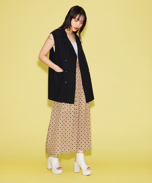 FOREVER 21(フォーエバー トゥエンティーワン)の「【VINTAGE】ジャケットジレ(ベスト・レディース・ベージュ/ブラック/ライトブラウン・FREE)」の14枚目の写真