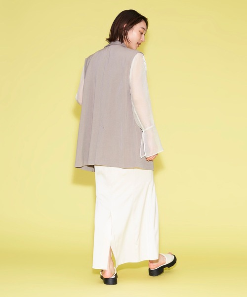 FOREVER 21(フォーエバー トゥエンティーワン)の「【VINTAGE】ジャケットジレ(ベスト・レディース・ベージュ/ブラック/ライトブラウン・FREE)」の12枚目の写真
