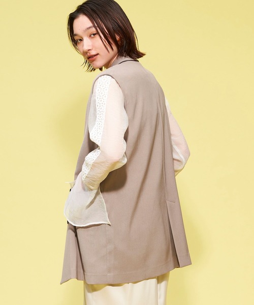 FOREVER 21(フォーエバー トゥエンティーワン)の「【VINTAGE】ジャケットジレ(ベスト・レディース・ベージュ/ブラック/ライトブラウン・FREE)」の9枚目の写真