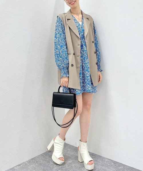 FOREVER 21(フォーエバー トゥエンティーワン)の「【VINTAGE】ジャケットジレ(ベスト・レディース・ベージュ/ブラック/ライトブラウン・FREE)」の19枚目の写真