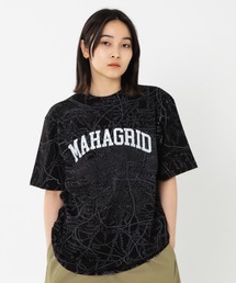 MAHAGRID（マハグリッド）の「『mahagrid/マハグリッド』MAP ALL OVER PRINT TEE/マッププリント 半袖 カットソー（Tシャツ/カットソー）」