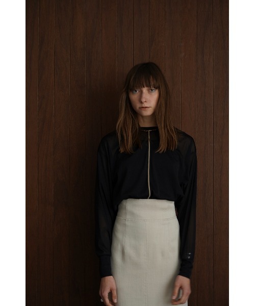 CLANE(クラネ)の「CLANE/クラネ/W FACE CENTER LINE CARDIGAN(カーディガン/ボレロ・レディース・ブルー/ブラック/ベージュ・1)」の6枚目の写真