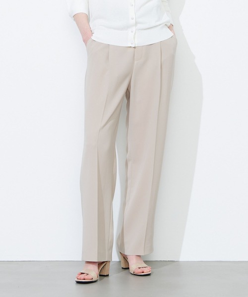 N.O.R.C（ノーク）の「サイドヘムスリットパンツ（スラックス・レディース・ライラック/ベージュ/ブラック・S/M）」の3枚目の写真