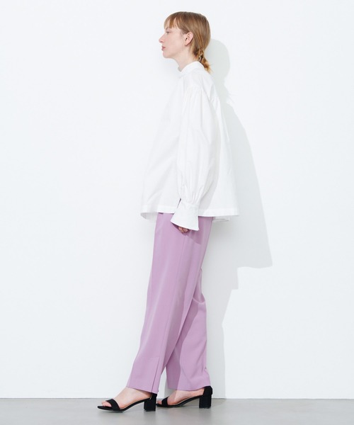 N.O.R.C（ノーク）の「サイドヘムスリットパンツ（スラックス・レディース・ライラック/ベージュ/ブラック・S/M）」の6枚目の写真