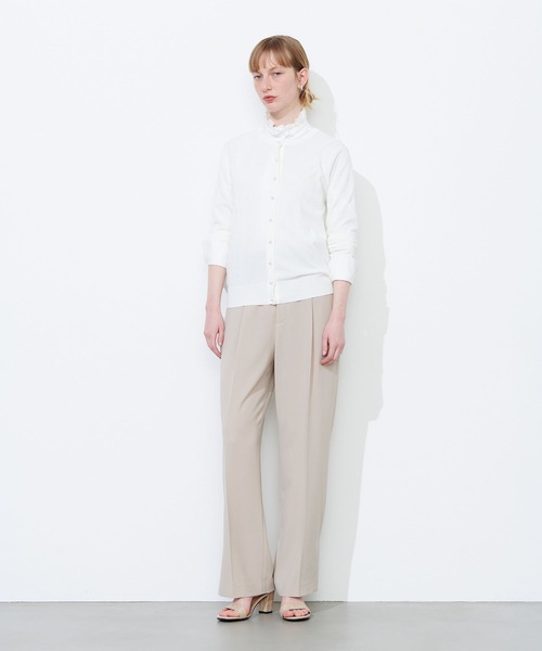 N.O.R.C（ノーク）の「サイドヘムスリットパンツ（スラックス・レディース・ライラック/ベージュ/ブラック・S/M）」の10枚目の写真