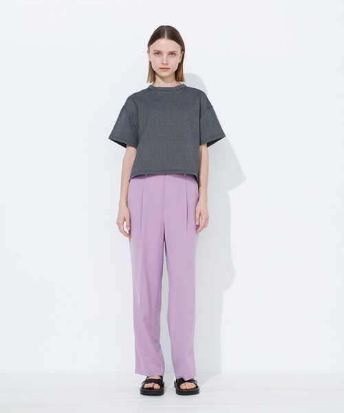 N.O.R.C（ノーク）の「サイドヘムスリットパンツ（スラックス・レディース・ライラック/ベージュ/ブラック・S/M）」の13枚目の写真