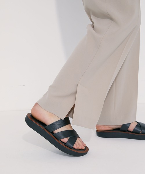 N.O.R.C（ノーク）の「サイドヘムスリットパンツ（スラックス・レディース・ライラック/ベージュ/ブラック・S/M）」の21枚目の写真