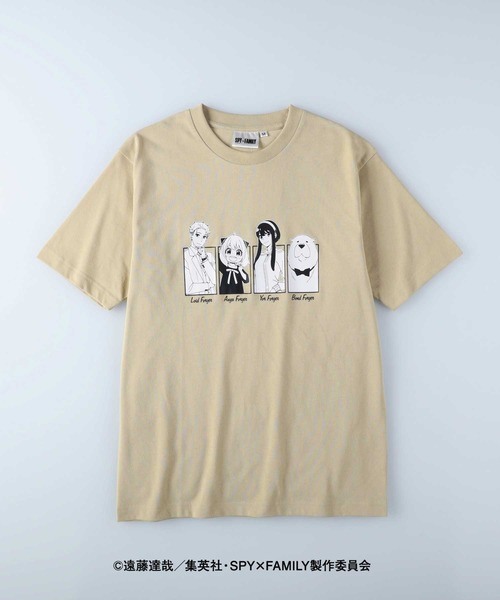 Right-on（ライトオン）の「「SPY×FAMILY」プリントＴシャツ（Tシャツ/カットソー・メンズ・ブラック/ライム/ベージュ/ホワイト・S/L/M）」の4枚目の写真