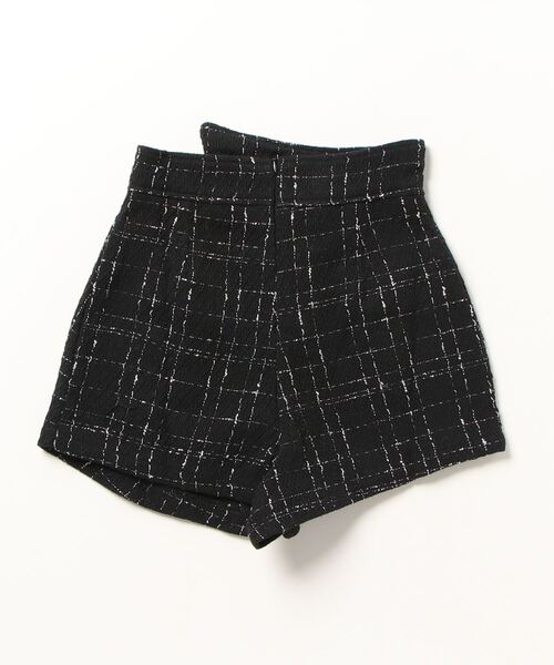 Silly（シリー）の「アシンメトリーツイードハイウエストフェイクスカート（スカート・レディース・ホワイト/ブラック・SMALL/MEDIUM/LARGE）」の17枚目の写真