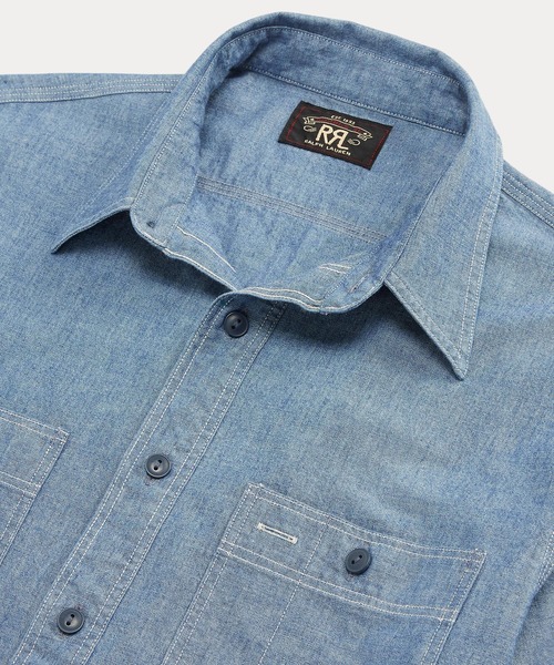 インディゴ シャンブレー ワークシャツ（シャツ/ブラウス）｜RRL