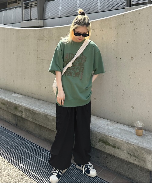 sedacle(セダクル)の「ゆるだぼナイロンカーゴパンツ(カーゴパンツ・メンズ・ブラック/カーキ/グレー・MEDIUM/LARGE/X-LARGE)」の6枚目の写真