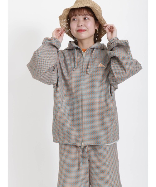 Samansa Mos2（サマンサ モスモス）の「【KELTY×SamansaMos2】シアサッカーシャツパーカー（パーカー・レディース・ブラック/オレンジ・ﾌﾘ-）」の13枚目の写真