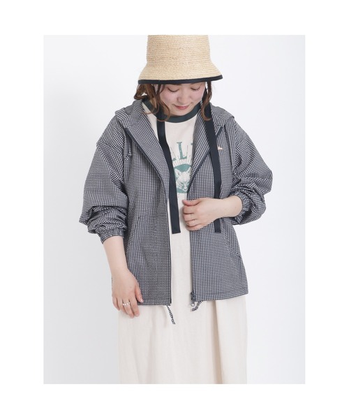 Samansa Mos2（サマンサ モスモス）の「【KELTY×SamansaMos2】シアサッカーシャツパーカー（パーカー・レディース・ブラック/オレンジ・ﾌﾘ-）」の21枚目の写真