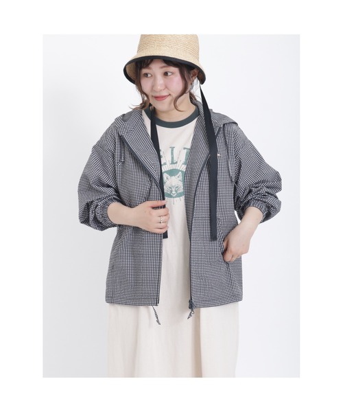 Samansa Mos2（サマンサ モスモス）の「【KELTY×SamansaMos2】シアサッカーシャツパーカー（パーカー・レディース・ブラック/オレンジ・ﾌﾘ-）」の22枚目の写真