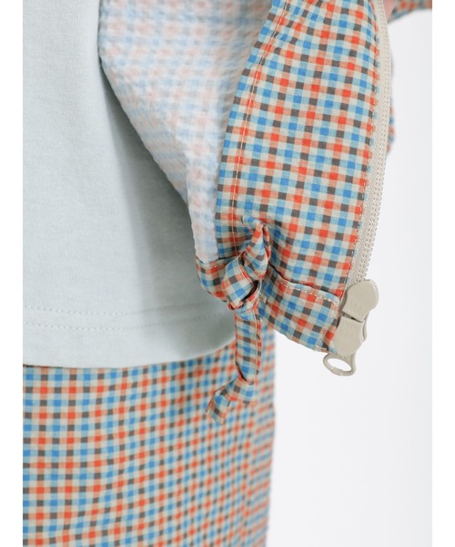 Samansa Mos2（サマンサ モスモス）の「【KELTY×SamansaMos2】シアサッカーシャツパーカー（パーカー・レディース・ブラック/オレンジ・ﾌﾘ-）」の6枚目の写真