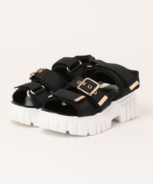 Parade(パレード)の「【厚底】ラギッドソールスポーツサンダル 7018(サンダル・レディース・ホワイト/ブラック/ブラック×ホワイト・L/M/LL/S)」の3枚目の写真