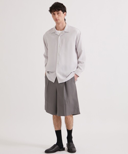 UNITED TOKYO(ユナイテッドトウキョウ)の「HARD GABARDINE SHORT PANTS(その他パンツ・メンズ・ライトグレー/ダークグレー・1/2)」の4枚目の写真