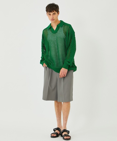 UNITED TOKYO(ユナイテッドトウキョウ)の「HARD GABARDINE SHORT PANTS(その他パンツ・メンズ・ライトグレー/ダークグレー・1/2)」の5枚目の写真