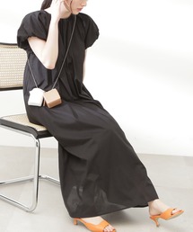 N.（N. Natural Beauty Basic） | 【S Size Line】◆コットンボイルギャザーフレンチスリーブワンピース(ワンピース)