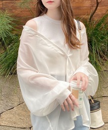 INGNI | シアーシャツレイヤードニット(アンサンブル)