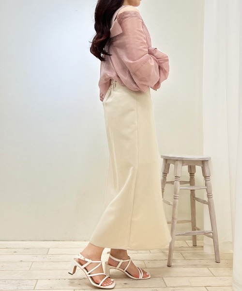 INGNI（イング）の「シアーシャツレイヤードニット（アンサンブル・レディース・ミント/アイボリー/ピンク/ブルー・M）」の20枚目の写真