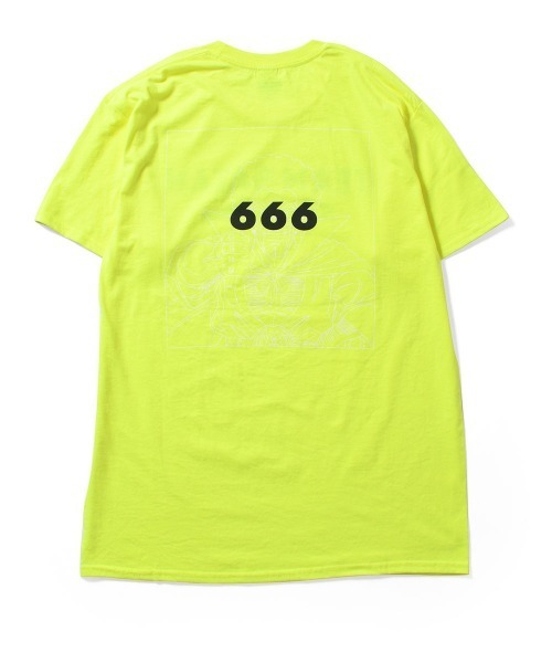 TEAM SATAN(チームサタン)の「TEAM SATAN SKATEBOARDING チームサタン スケートボーディング - TEAM SATAN Mr.666 TEE SAFETY GREEN 半袖 Tシャツ TS003-1-SG(Tシャツ/カットソー・メンズ・レッド/パープル/オレンジ・M)」の12枚目の写真