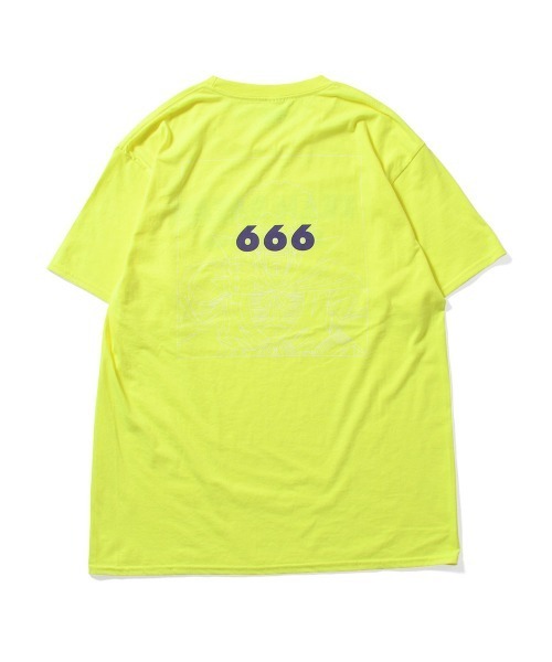 TEAM SATAN(チームサタン)の「TEAM SATAN SKATEBOARDING チームサタン スケートボーディング - TEAM SATAN Mr.666 TEE SAFETY GREEN 半袖 Tシャツ TS003-1-SG(Tシャツ/カットソー・メンズ・レッド/パープル/オレンジ・M)」の14枚目の写真