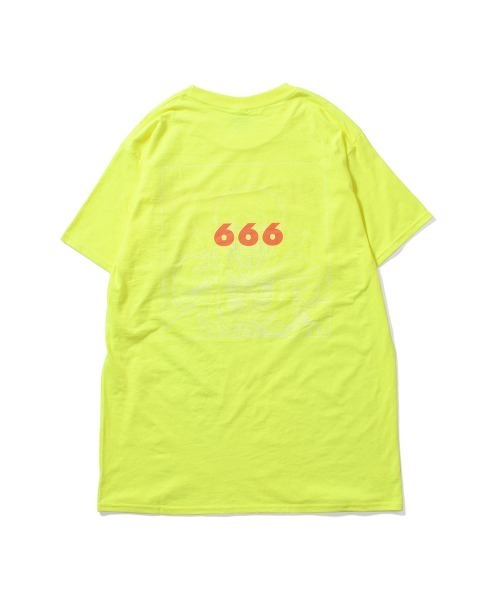 TEAM SATAN(チームサタン)の「TEAM SATAN SKATEBOARDING チームサタン スケートボーディング - TEAM SATAN Mr.666 TEE SAFETY GREEN 半袖 Tシャツ TS003-1-SG(Tシャツ/カットソー・メンズ・レッド/パープル/オレンジ・M)」の15枚目の写真