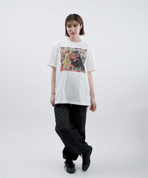 Right-on(ライトオン)の「WIHNEPUTAT(Tシャツ/カットソー・レディース・ホワイト/ブラック・M/L)」の10枚目の写真