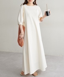 【WEB限定】ラグラン袖ボリュームワンピース