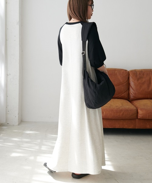 DISCOAT(ディスコート)の「【WEB限定】ラグラン袖ボリュームワンピース(ワンピース・レディース・ホワイト/グレイッシュベージュ/アイボリー/ブラック・MEDIUM)」の17枚目の写真