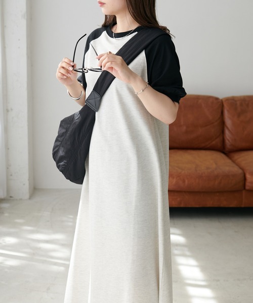 DISCOAT(ディスコート)の「【WEB限定】ラグラン袖ボリュームワンピース(ワンピース・レディース・ホワイト/グレイッシュベージュ/アイボリー/ブラック・MEDIUM)」の19枚目の写真