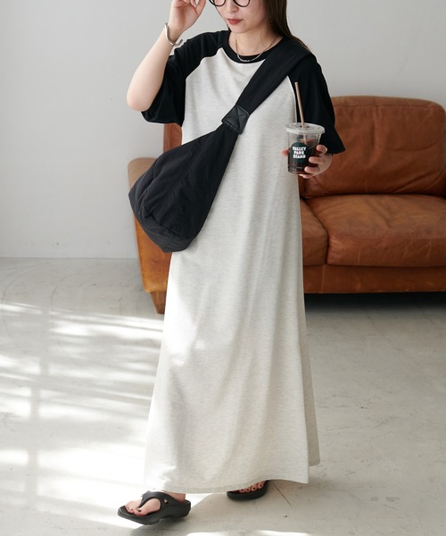 DISCOAT(ディスコート)の「【WEB限定】ラグラン袖ボリュームワンピース(ワンピース・レディース・ホワイト/グレイッシュベージュ/アイボリー/ブラック・MEDIUM)」の14枚目の写真