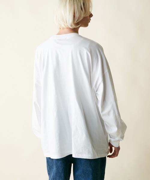 rehacer（レアセル）の「rehacer : Eternity Parade Wide L/S /  エタニティーパレード ワイドシル エット ロング スリーブ カットソー（Tシャツ/カットソー・メンズ・ブラック/ホワイト・SMALL/MEDIUM/LARGE/X-LARGE）」の17枚目の写真
