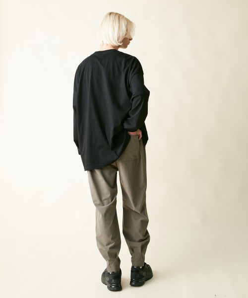 rehacer（レアセル）の「rehacer : Eternity Parade Wide L/S /  エタニティーパレード ワイドシル エット ロング スリーブ カットソー（Tシャツ/カットソー・メンズ・ブラック/ホワイト・SMALL/MEDIUM/LARGE/X-LARGE）」の10枚目の写真