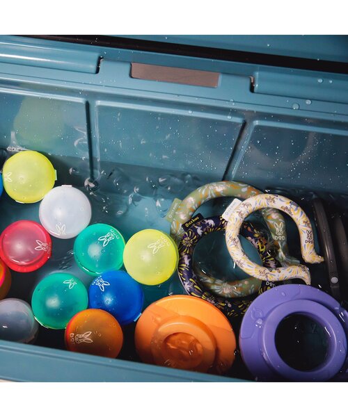 BREEZE（ブリーズ）の「DODコラボ ICE RING（Sサイズ）（アウトドアグッズ・キッズ・カーキ/オフホワイト/ネイビー・SMALL）」の5枚目の写真